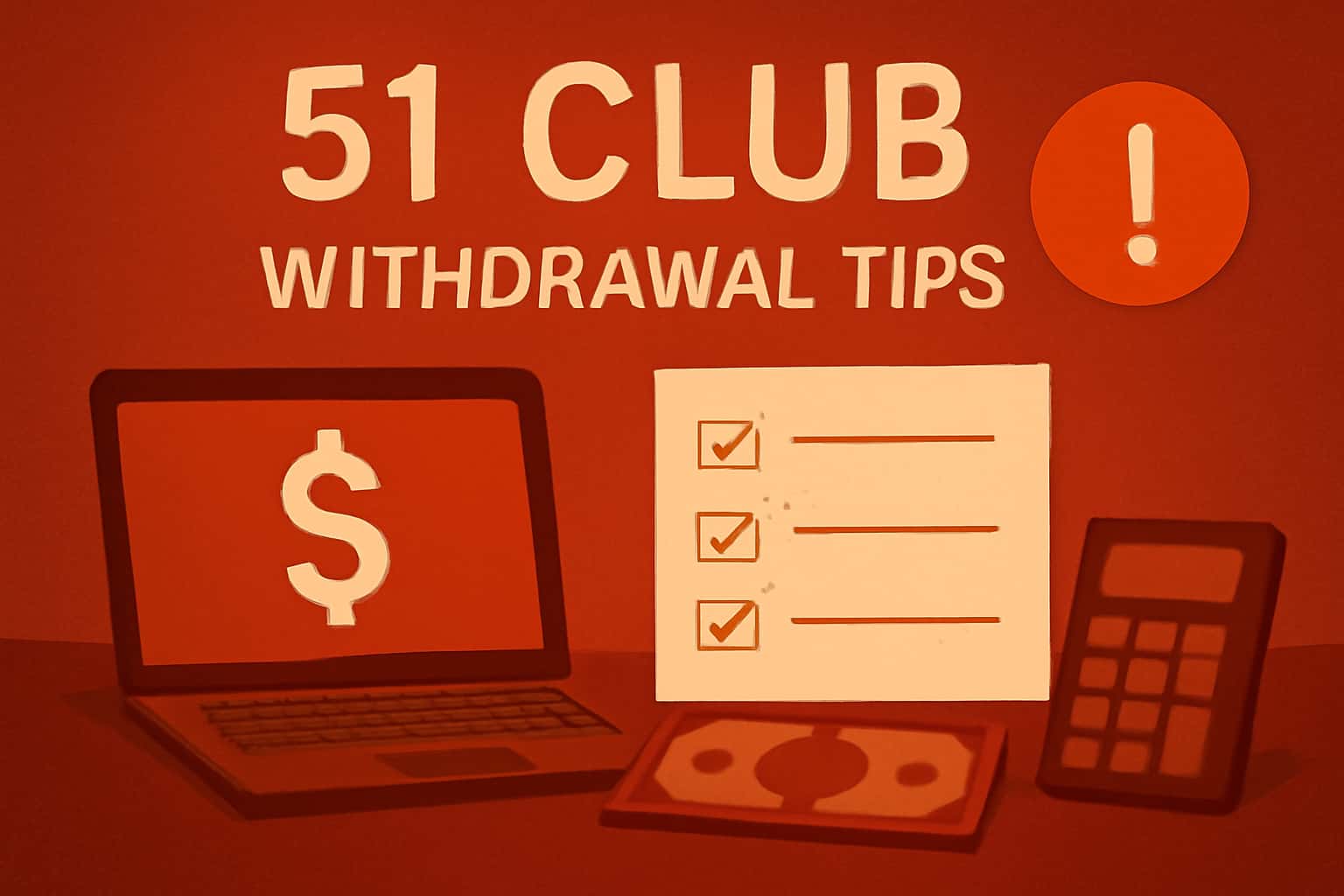 Informative scene showing tips for withdrawing from the 51 Club.