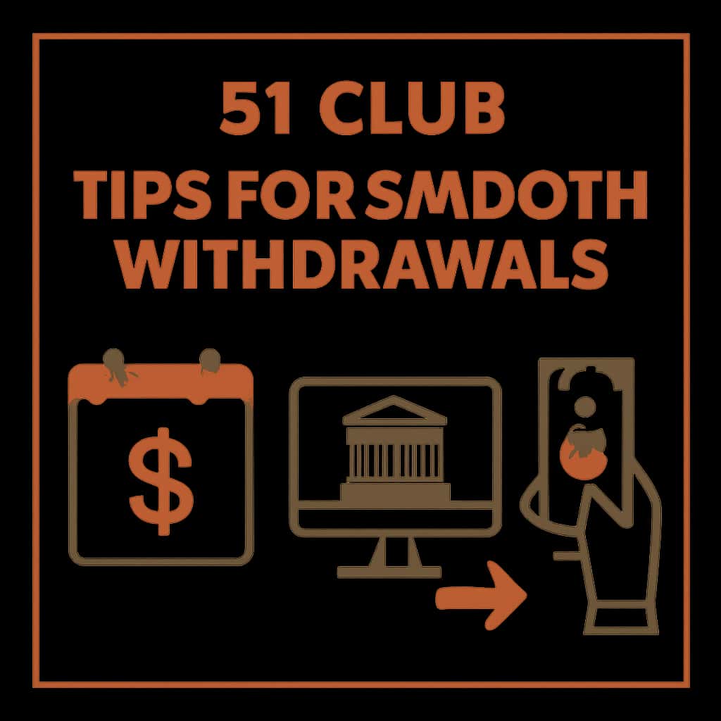 An educational diagram detailing the withdrawal process for 51 Club.